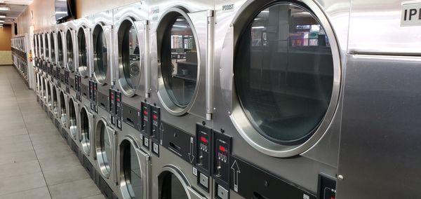 Plenty of dryers so you can dry your laundry right away.