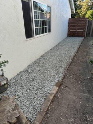 After picture - side yard area. No more weeds and ugly dirt!