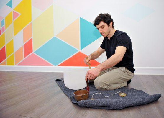 One of our signature classes, Sound Bath. Experience it for yourself every Thursday at 8:15pm