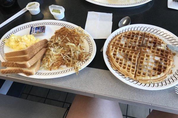 All American Breakfast with Hashbrowns