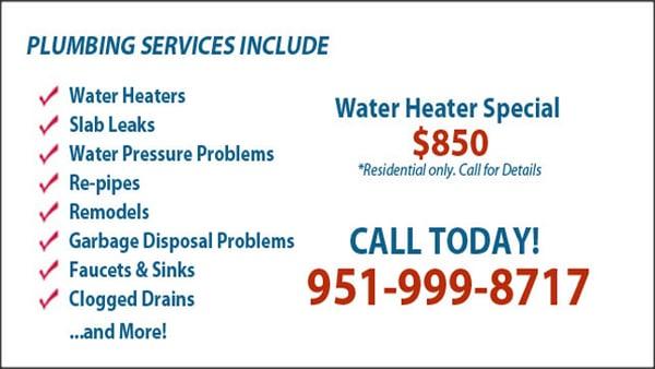 We can help you with your plumbing need!