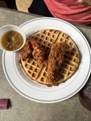 Chicken and waffles