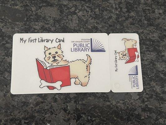 Adorable library card illustration!