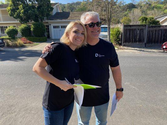 David and Brittany at Free Ewaste Event 2020