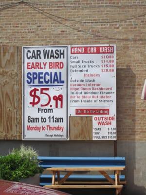 Carwash conveniently located next door!