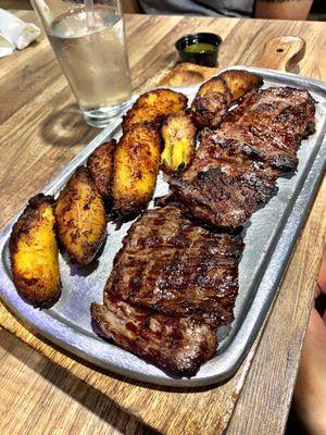 Churrasco with sweet plantains