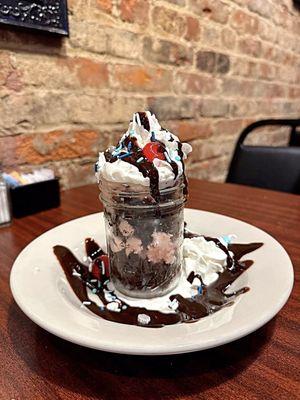 Chocolate Covered Cherry Mason Jar Delight