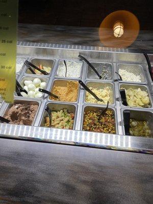 Salad bar toppings