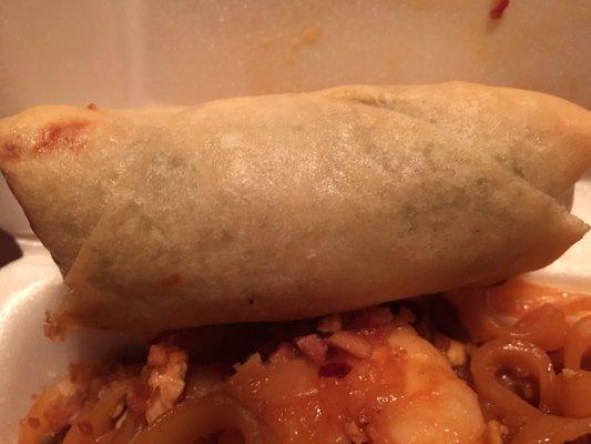 Spring Roll was light and hot.