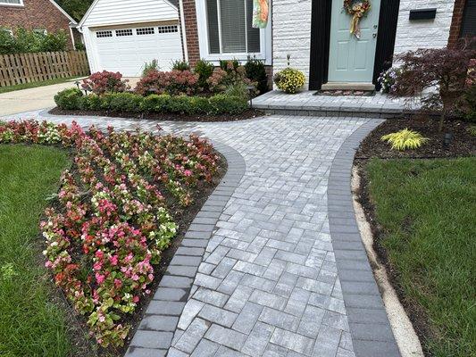 Upgrade your entry with classic brick paving