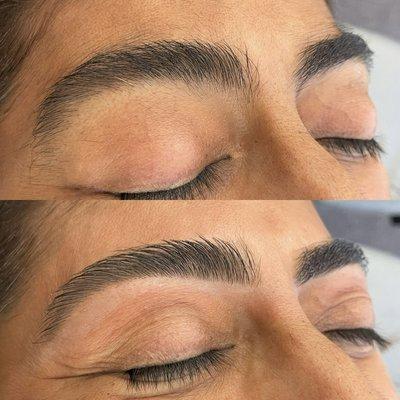 Brow Shaping before & After