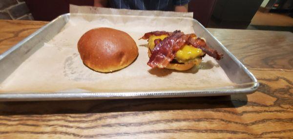 Bacon and cheese burger