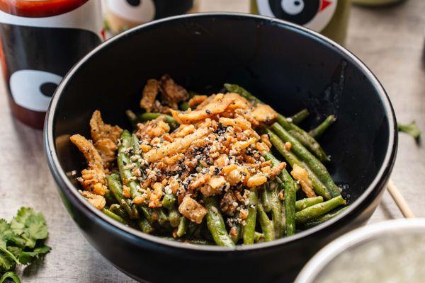 Miso and Tahini Green Beans