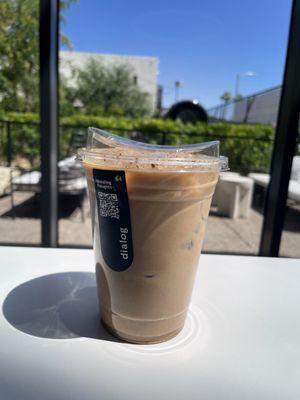 Chai iced with oat milk