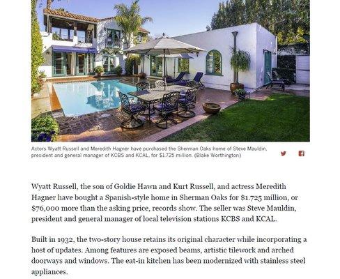 LA Times about our buyers in Sherman Oaks