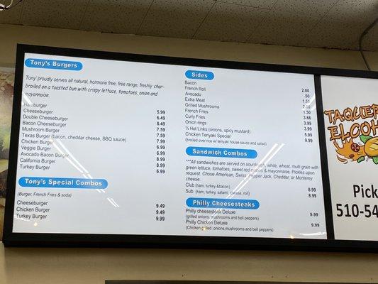 Left menu