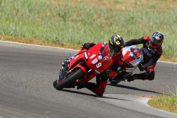 Photo: GotBlueMilk Coach Can following me in our 1-on-1 session at Thunderhill West. This is turn 7 I believe.