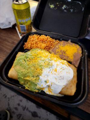 13. Chimichanga Combination Plate