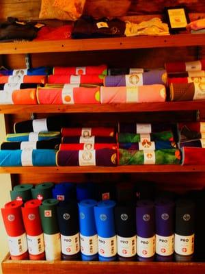 We offer a wide selection of quality yoga accessories and clothing!