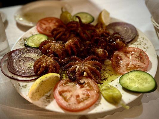 Grilled Grilled Baby Octopus