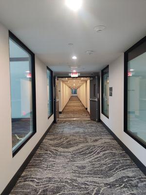 Hallway bridge on second floor