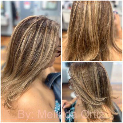 Highlights, Haircut and Style by Melinda!