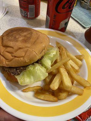 Double patty and fries