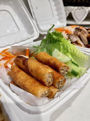 Spring Roll with Lettuce Wrap