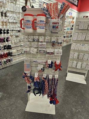 Patriotic themed merchandise