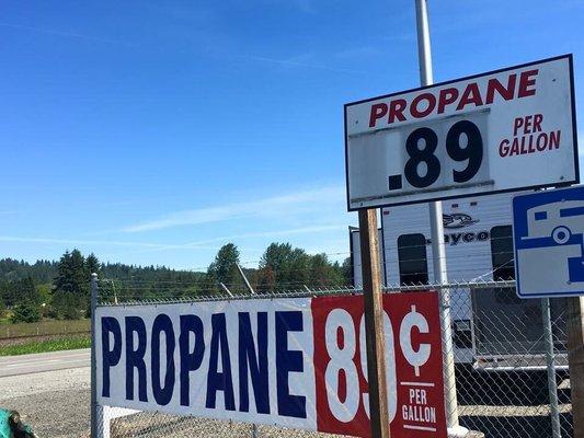 Discount propane! Not actual price