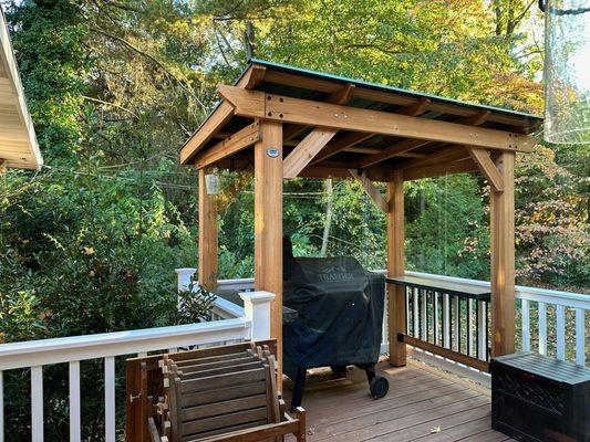 Deck with Grill Gazebo