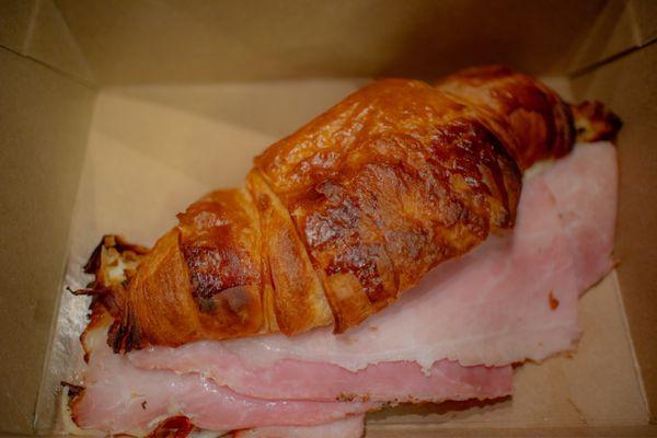 Ham and cheese croissant