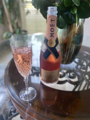 Moet & Chandon Nectar Rose . Has an exquisite taste.