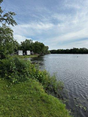 Looking north on Mississippi River