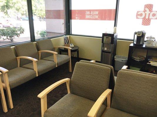 AFC Urgent Care Lake Oswego Waiting Room.