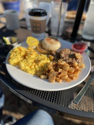 Country Breakfast w/Cheese Avocado.