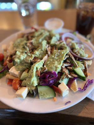 Chicken nacho salad