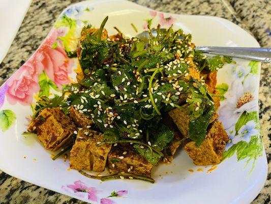 Spicy salty tofu