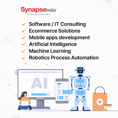 IT Consulting, Ecommerce solutions, Mobile app development, AI & ML, RPA, Cloud Solutions, CMS & CRM Solutions, Hire Software Developers