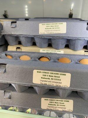 Fresh farm eggs