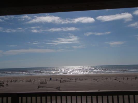 View from the porch of one of our beach houses!