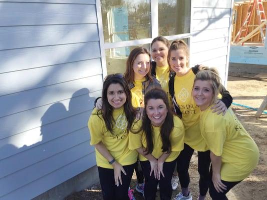 A glance from our Saturday morning with Habitat for Humanity Women's Build!