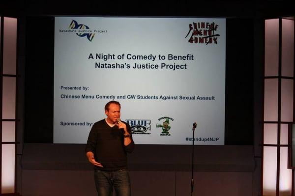 Rob Maher performs at Chinese Menu's annual benefit for Natasha's Justice Project