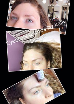 Eyebrow tattoos by kelly Dinger