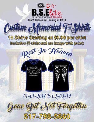 Memorial shirt sale!