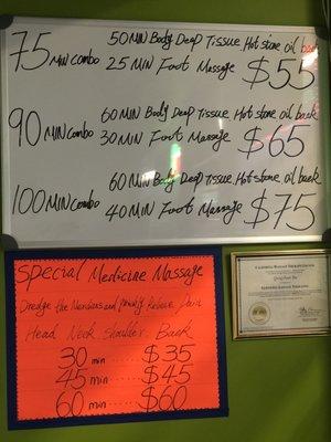 Price list