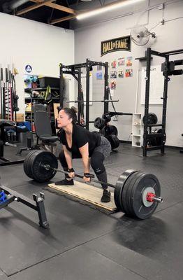 Deficit sumo deadlift