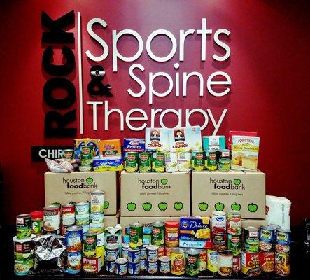 We are so blessed by our giving patients who donate to our Annual Food Drive!