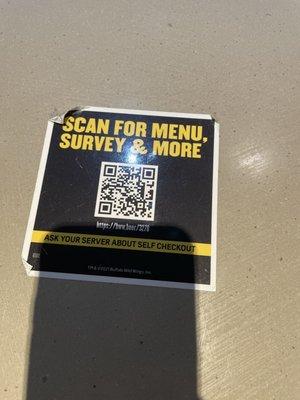 QR menu