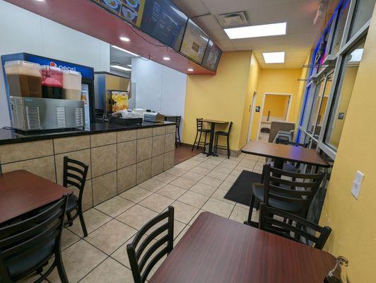 Small dining area